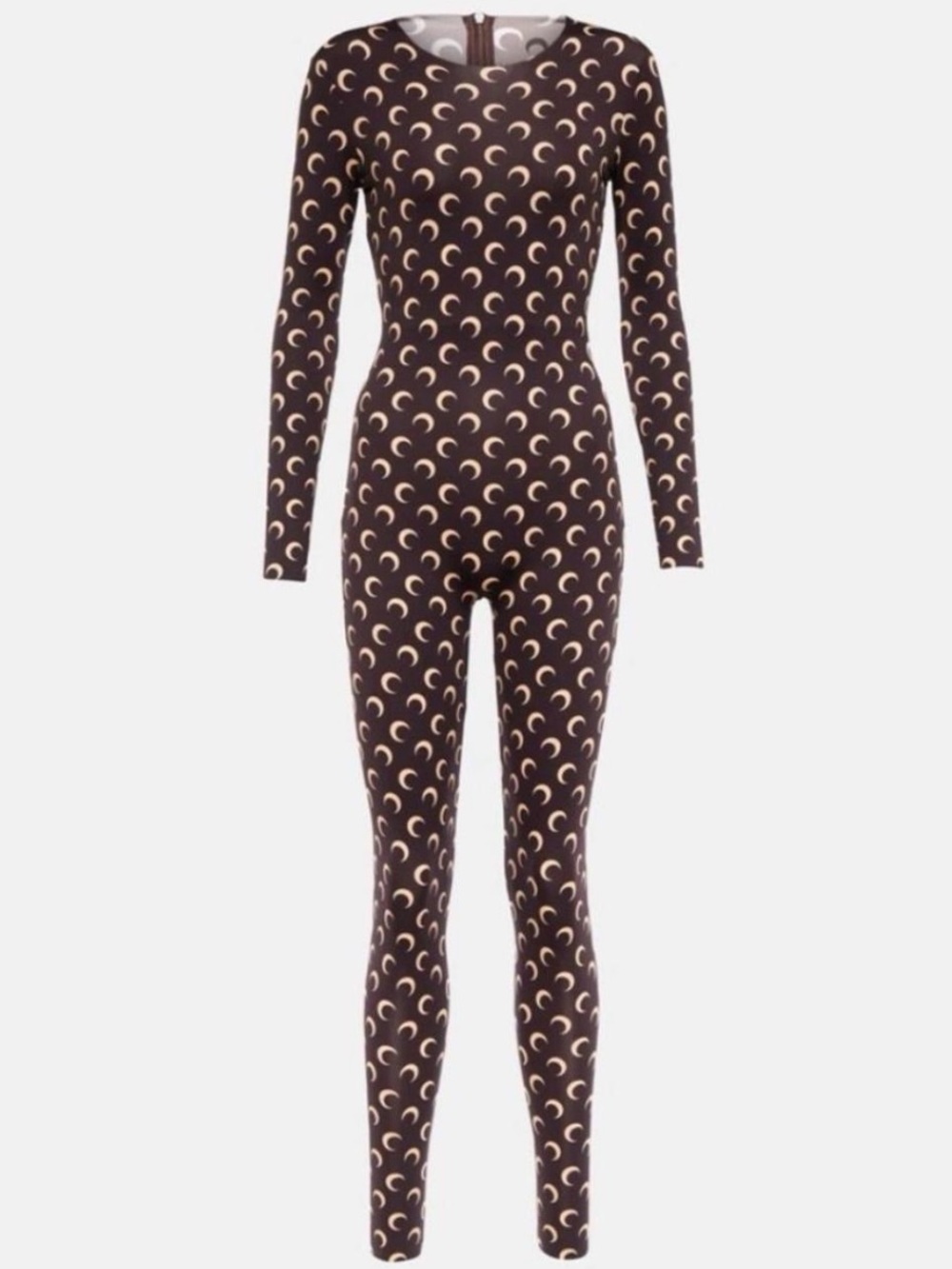 MARINE SERRE RECYCLED JERSEY MOON CATSUIT ALL IN ONE